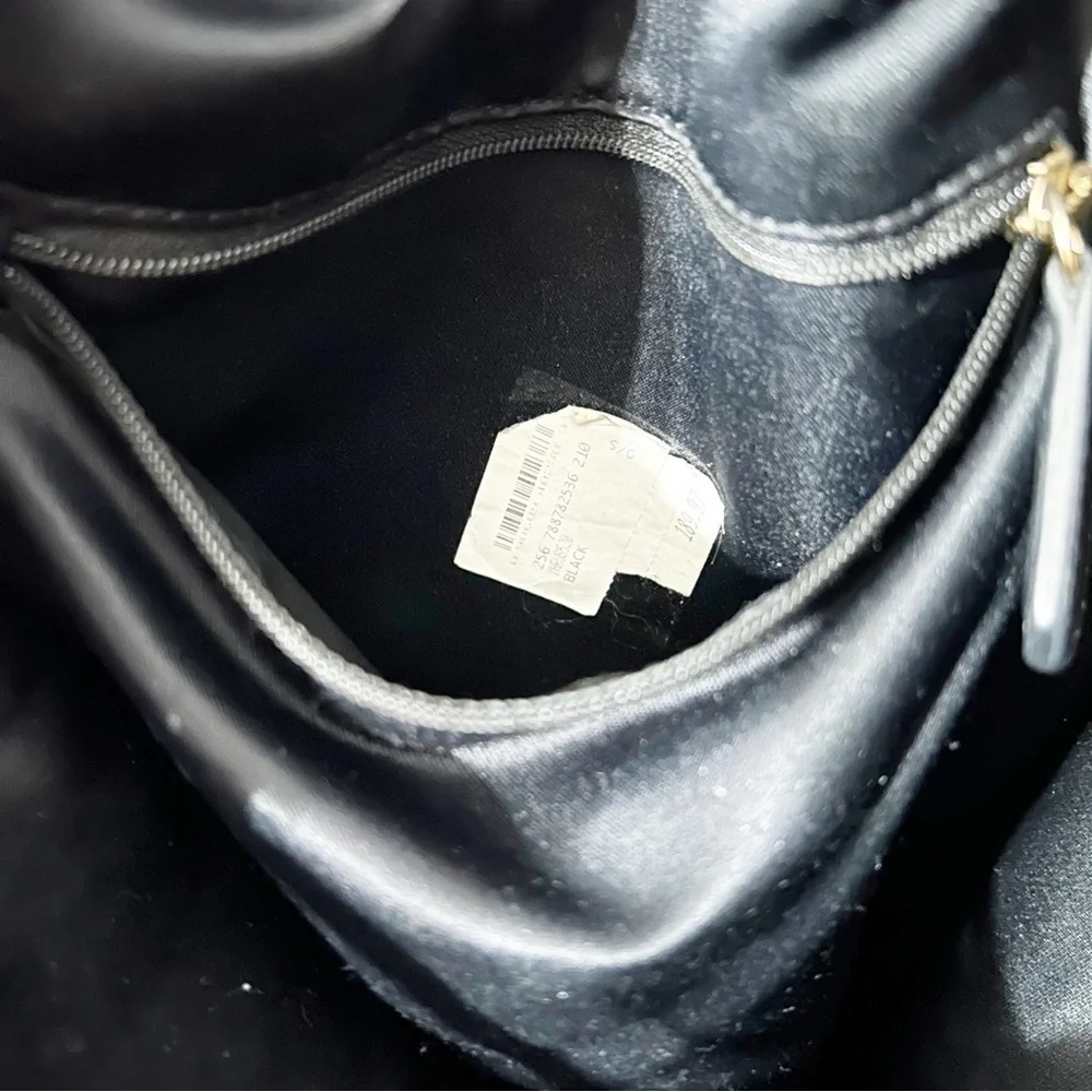 JUICY COUTURE Black Leather Sachel Handbag